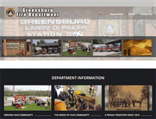 Tablet Screenshot of greensburgfire.com